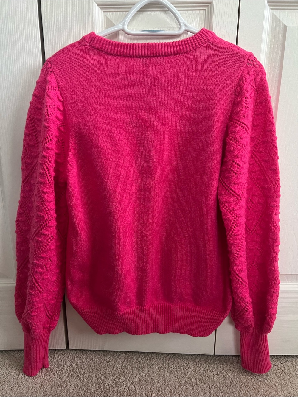 Nanette Nanette Lepore Pointelle Sleeve Sweater.  Size Medium - Picture 3 of 9